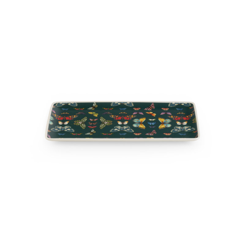 Plateau rectangulaire 13 "Portmeirion Botanic Garden Harmony, Vert