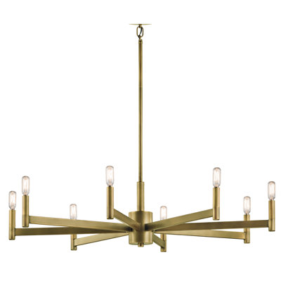 Tuscany 8 Light Metal Dimmable Chandelier