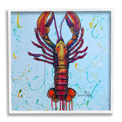 Peinture de homard de style urbain