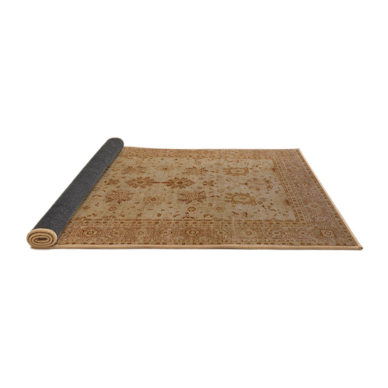 Tapis oriental orange / beige Dirayr, Rond 3 pi