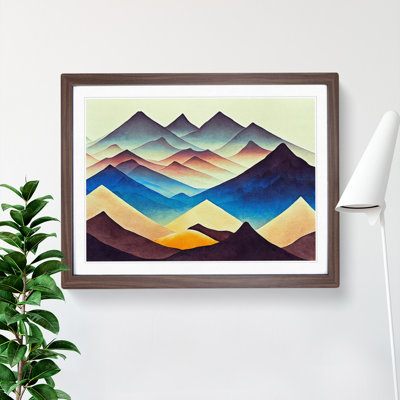 View of a Mountain Landscape Vol.2 - Framed Print