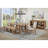 Natural Brown Extension Leaf Dining Table