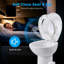 Toilette de camping à profil bas de 15 po avec pédale de bidet pour camping-car RV Yescom-125560763