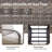 Patio Wicker Swivel Rocking Chairs with Cushions-102336891