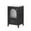 Meuble-lavabo de 20 po avec lavabo, armoire de salle de bain avec porte en verre à fermeture douce, tiroir-107087849
