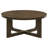 Wai Round Sculptural Wood Coffee Table Brown-956801215
