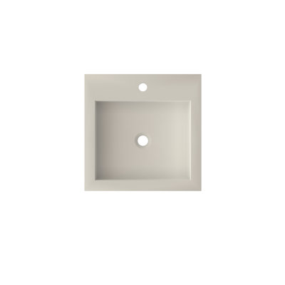 Bathroom Matte White Solid Surface Basin
