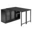 Kitchen Island With Shelves And Extendable 360° Rotating Table-2073443964