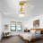 Hot sales Modern Ceiling Fan With Light 3 Solid Wood Blades Remote Control Reversible DC Motor With Dimmable LED-106266551-106266556-106266557