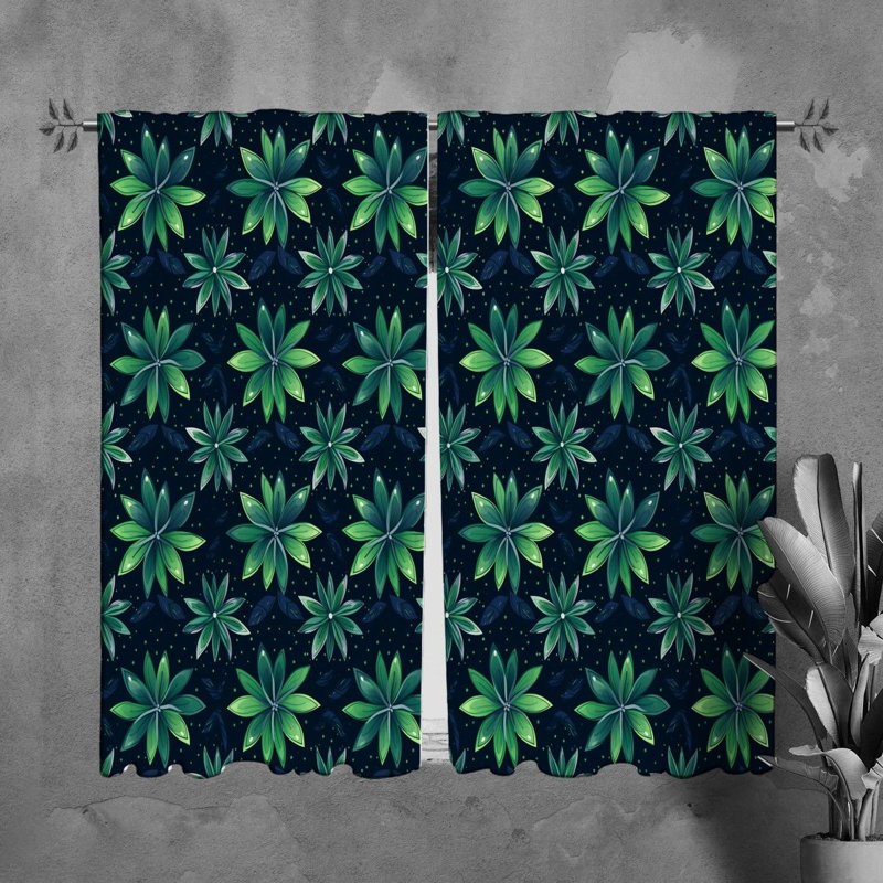 Paire de rideaux obscurcissant en polyester Nakaya, L 20 po x L 61 po