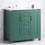 Meuble-lavabo de 36 po avec lavabo en céramique, armoire à 2 portes et tiroirs, fermeture en douceur, installation moderne, tiroirs sous-comptoir, choix élégant
