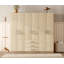 Armoire de chambre 6 portes grise-902895593