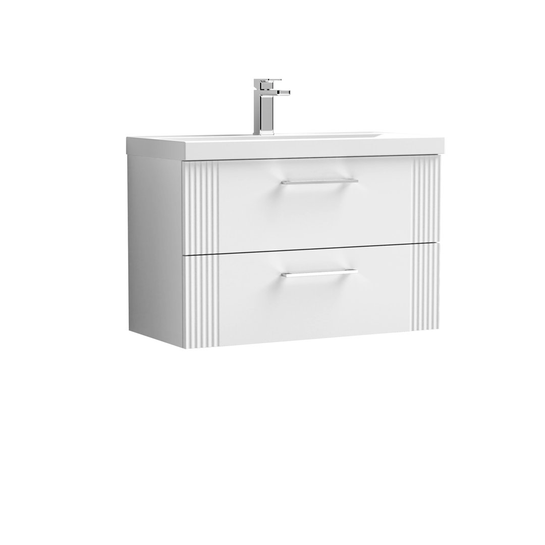 Deco 810mm Single Bathroom Vanity with Integrated Vitreous China Basin