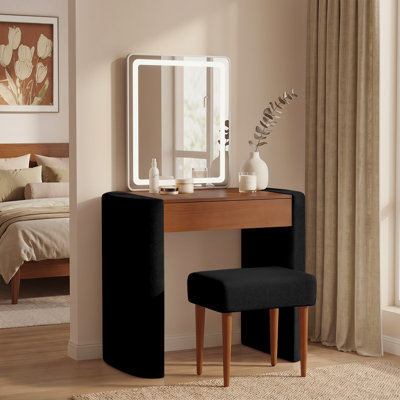 Ensemble coiffeuse 31,5 "avec miroir lumineux pour chambre