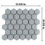 Hudson Due 2" x 2" Hex Porcelain Mosaic Wall & Floor Tile-761669422