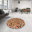 Tapis décoratif multicolore à motif abstrait-1346565347