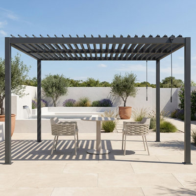 PURE Manual Louvered Roof LED Pergola