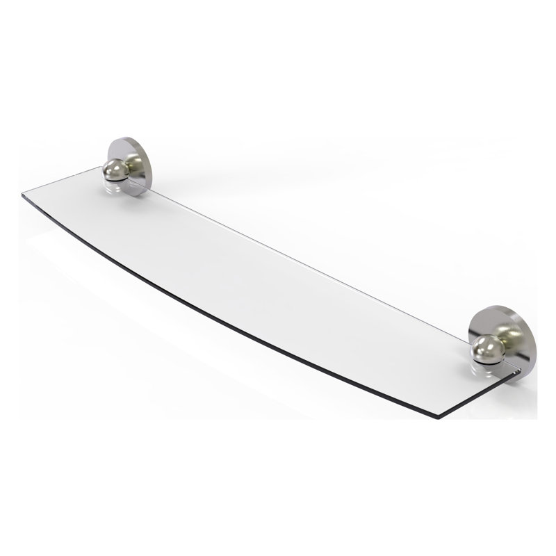 Gober Bracket Shelf, Satin Nickel, 24"