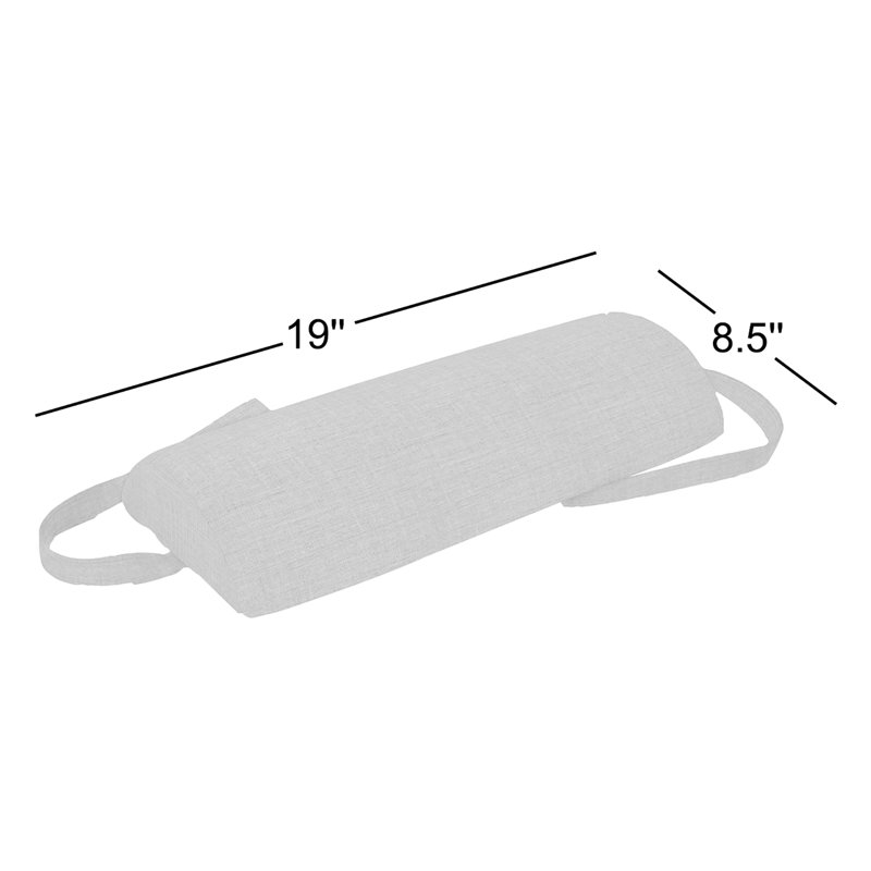 Coussin décontracté pour chaise longue d'extérieur à coussin, rayé Sunbrella résistant à la décoloration pour chaises longues et fauteuils inclinables de piscine, l 19 po x L 8,5 po, épaisseur de 3,25 po, housse amovible, bleu marine Maxim