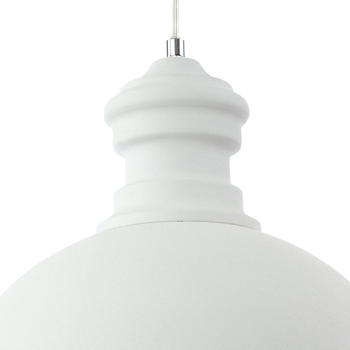 1 - Light Dome Pendant, White