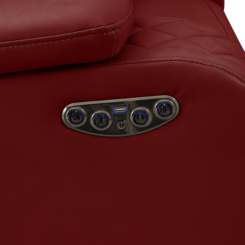 Canapé inclinable Radiant Power, Rouge