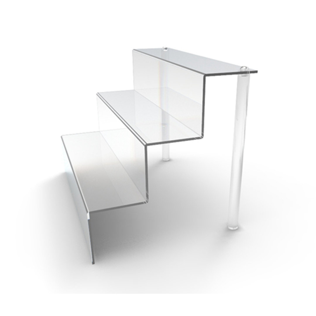 Acrylic Risers Three-Tier Acrylic Step Display Jewelery Display Decoration and Organizer Wrought Studio™
