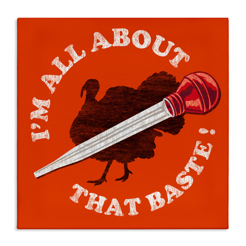 All About That Baste Canvas, design by Jedco Brands, Inc., 17" H x 17" W