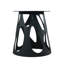 60.3" Round Dining Table, Black Metal Base, Sintered Stone Top For 6-8, 31.5" Turntable, And Stylish Table With Iron Rotating Disc, Finish