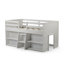 Lit mezzanine simple en bois massif Decimus-828981928