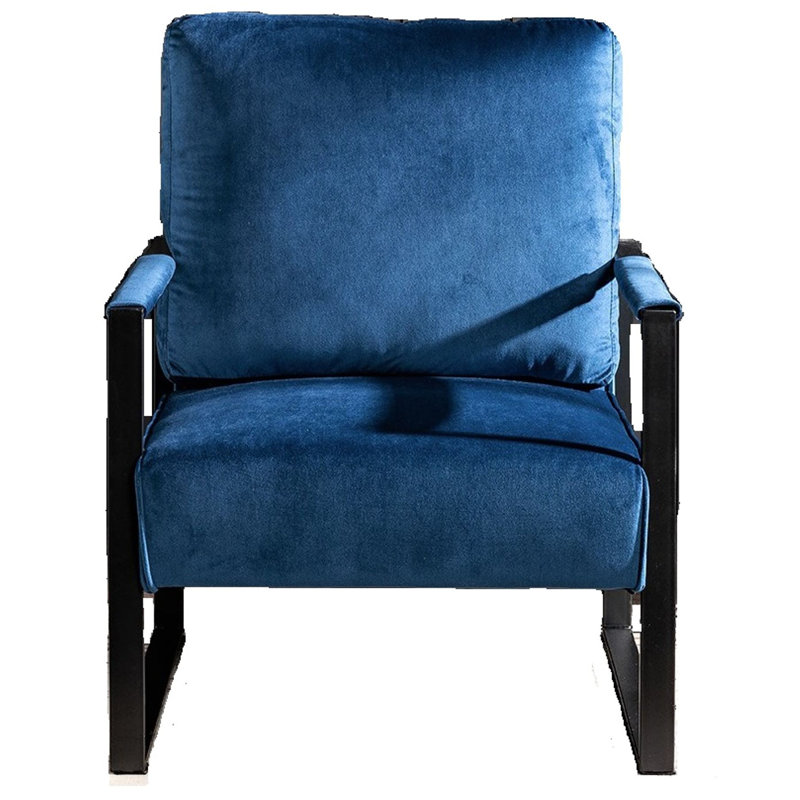 Chaise d'appoint classique Mid Century, Bleu