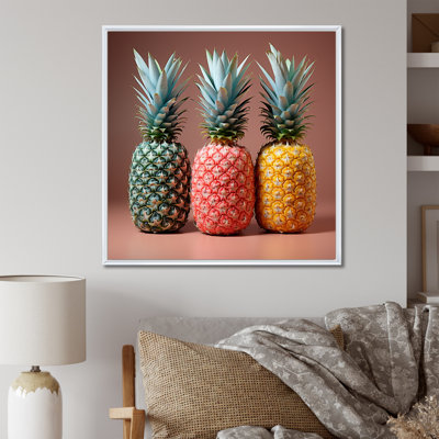 Ananas de couleur pastel délice I - Ananas, art mural