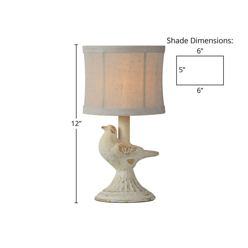 Wenzel 12" Bird Table Lamp
