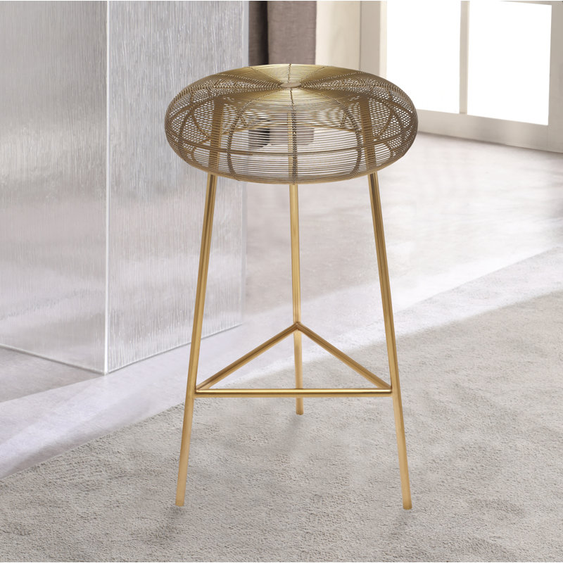 Tabouret de comptoir et de bar Tuscany Whitton, Or, Hauteur du comptoir (hauteur de siège de 26,5 po)