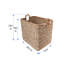 Panier en osier avec rangement torsadé