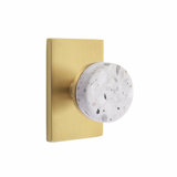 Terrazzo Round Knob with Rectangle Rosette