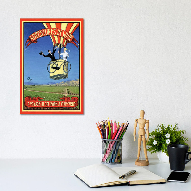 Adventures In Wine by Jean-Pierre Got - Wrapped Canvas Print, 20.32 cm H x 30.48 cm W
