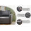 3 Seater Linen Blend Sofa Bed-1253159420