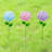 24''H Metal Hydrangea Garden Stake