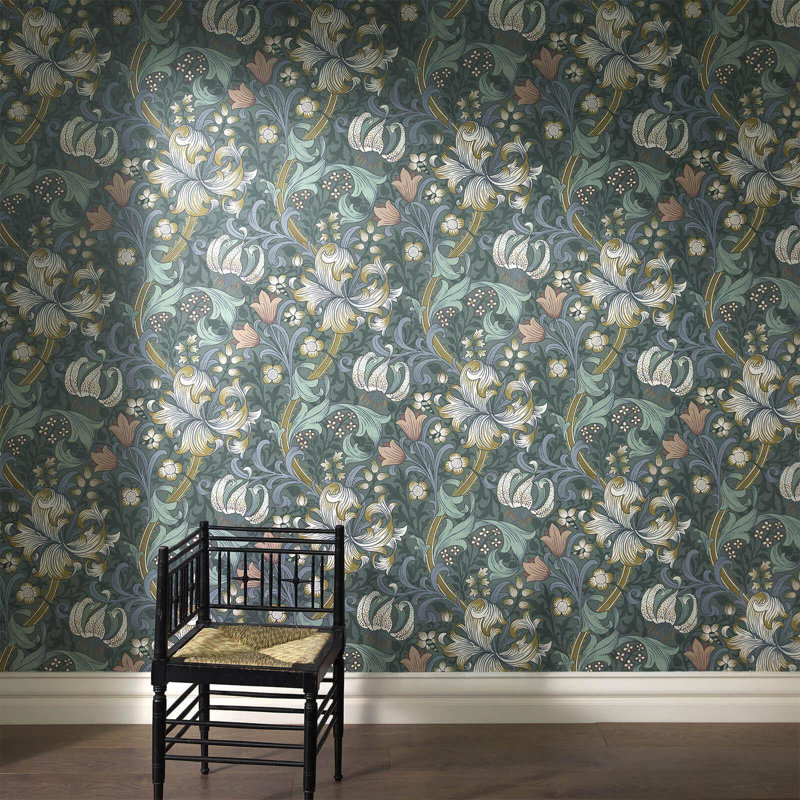 GOLDEN LILY Wallpaper - Euphorbia 9'10" - full height wallpaper