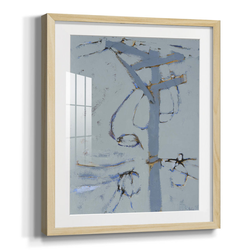Canne Garden, reproduction encadrée, Papier encadré naturel, Blanc