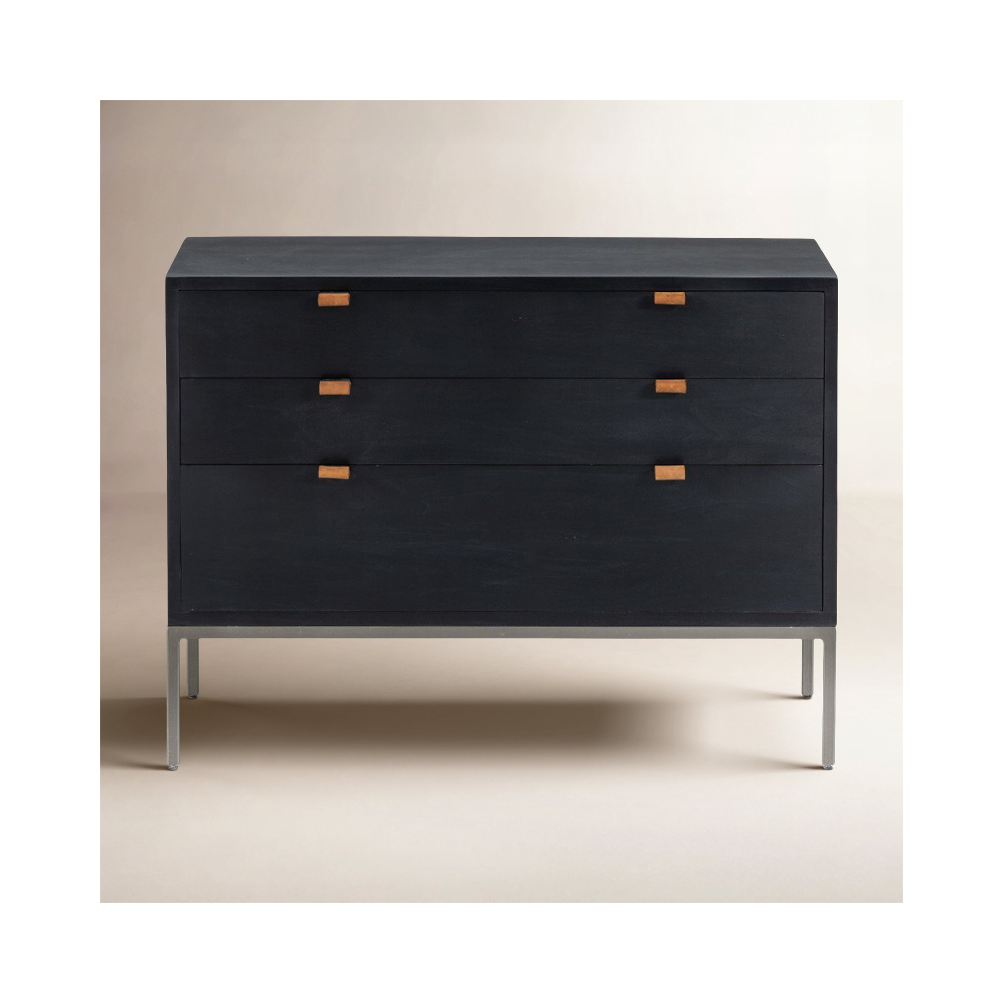 Loki 3 - Drawer Dresser, Black Wash Poplar