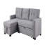 Canapé modulaire convertible rembourré avec méridienne coulissante-344434482-344434483