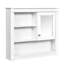Armoire de salle de bain murale avec miroir, armoire à pharmacie murale avec 4 tablettes, armoire de rangement avec porte à miroir et tablettes réglables-1325839463