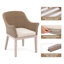 Chaise d'extérieur en osier de patio