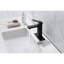 Robinet de salle de bain à cascade, évier de salle de bain à poignée simple noir mat en acier inoxydable pour une durabilité à long terme, la corrosion et la surface des empreintes digitales, robinet à débit d'eau ininterrompu silencieux avec bec,-123061736