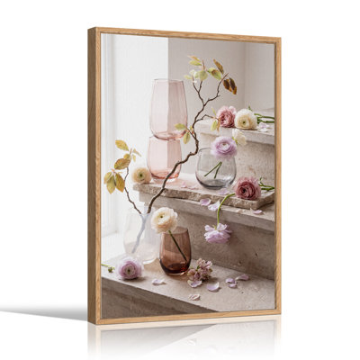 Art mural en toile Pastel Ranunculus