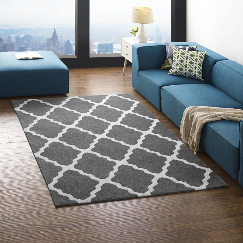 Modway Marja Moroccan Trellis Area Rug, Rectangle 8' x 10'