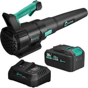 20V Cordless Leaf Blower, 650 CFM 200 MPH Brushless Electric Blower, 2 Speed Lightweight Handheld Blower with 4.0Ah Battery & Charger for Lawn, Yard, Patio & Driveway