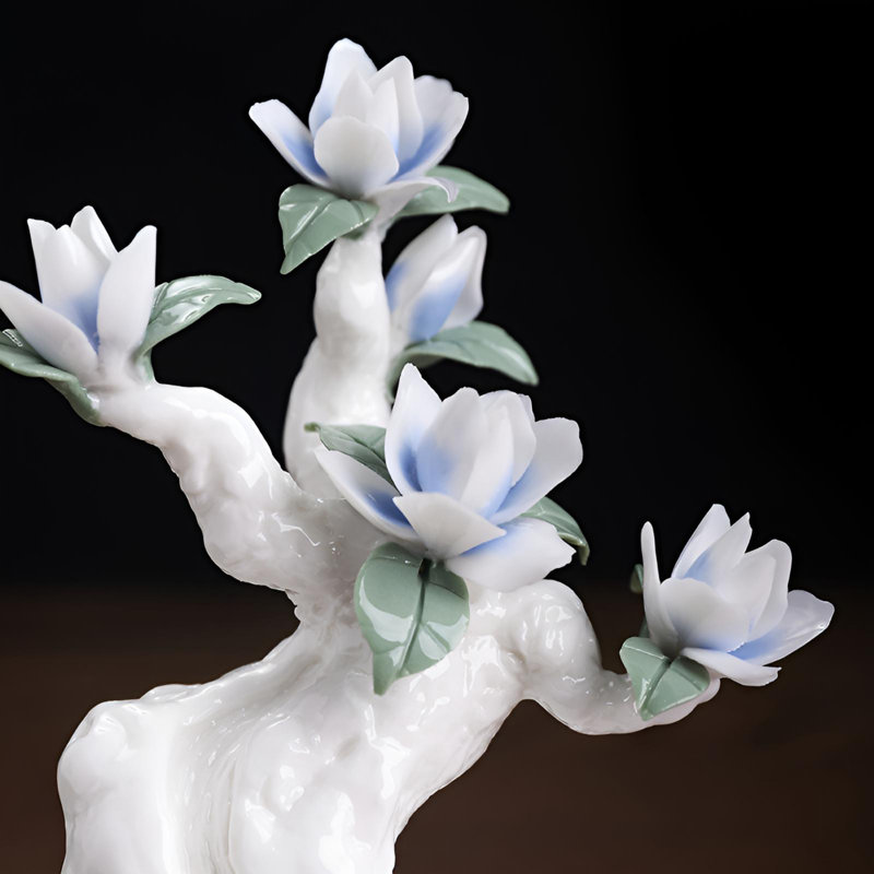 Pivoine en pot en céramique Artisan