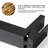 Single Handle Bathroom Faucet In Matte Black, Hole Installation, Solid Brass, Rustproof, Elegant Square Design, Adjustable Water Flow, Quick Installation Process Brass Black Faucet, Corrosion , Non --121552909